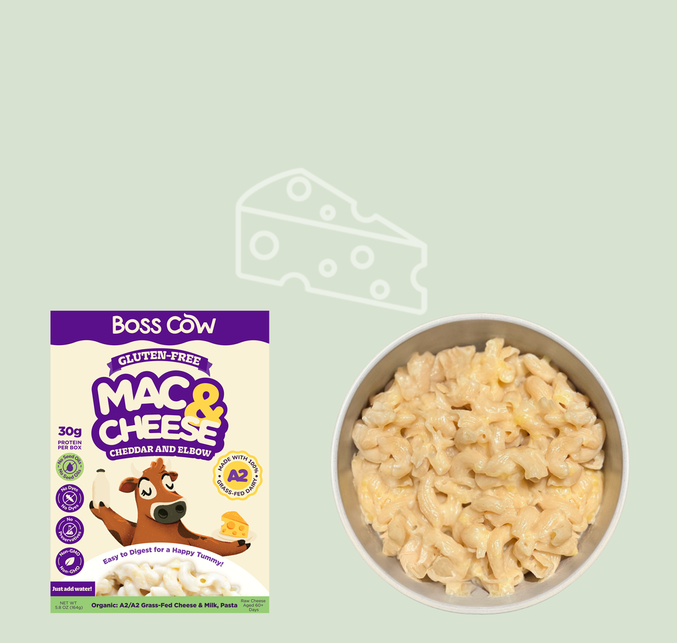Organic A2/A2 Mac & Cheese pack